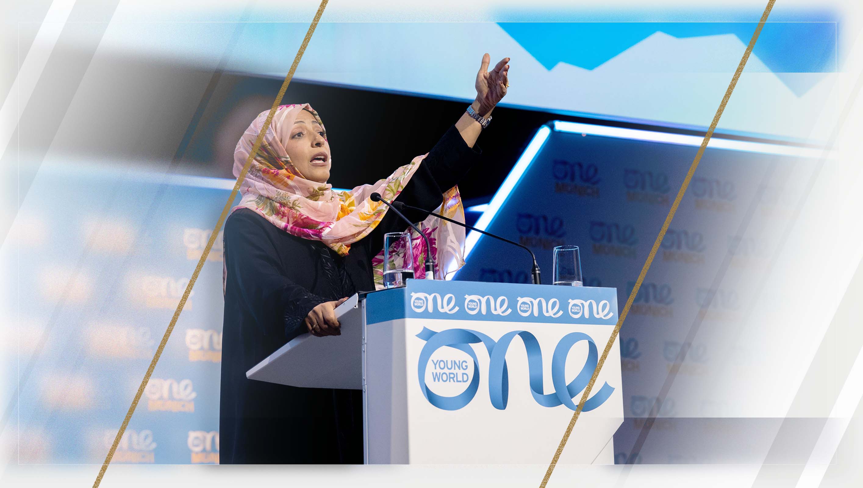 Tawakkol Karman Urges Moral Leadership and Global Justice at One Young World 2025 Summit in Munich